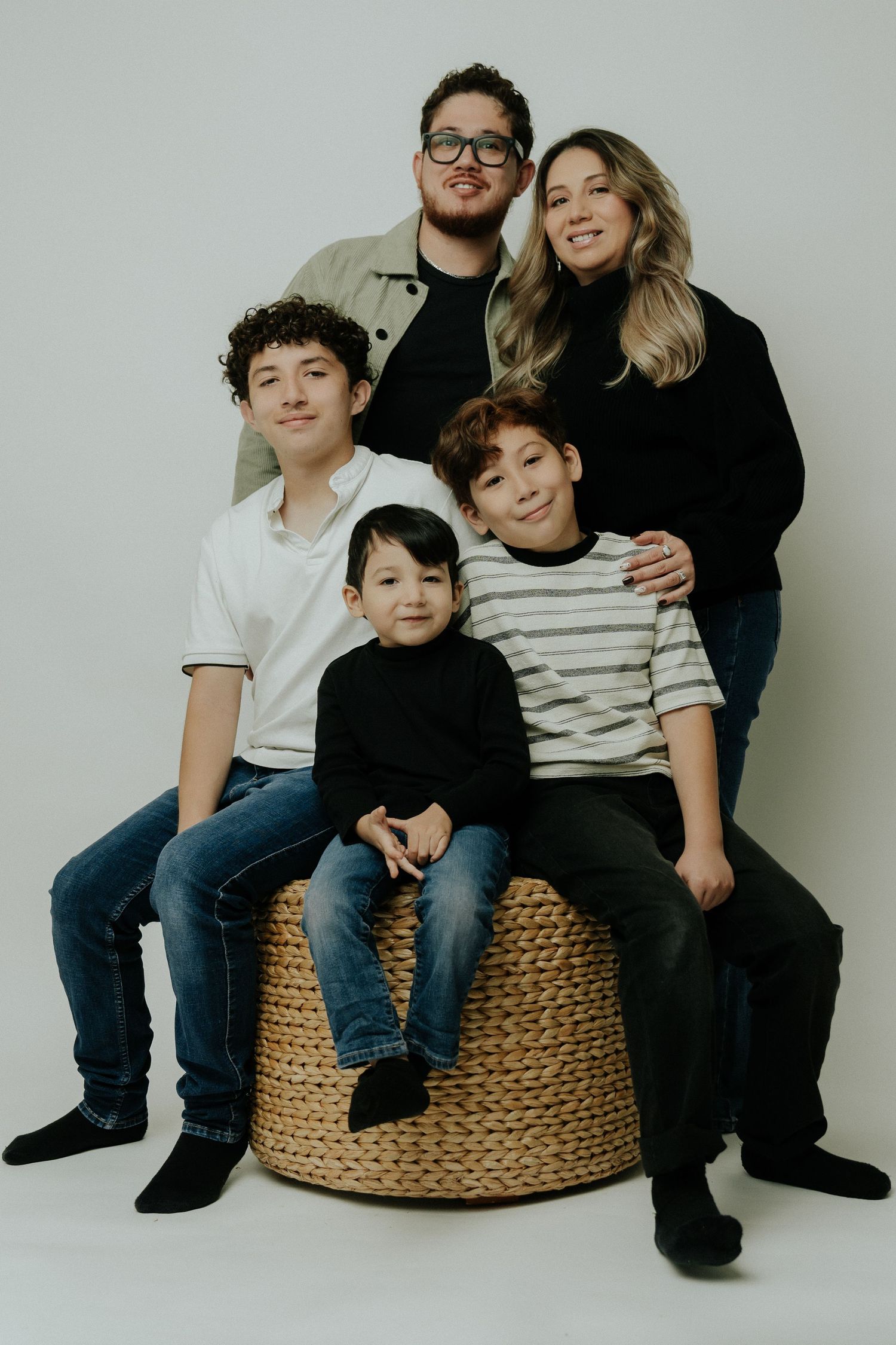 Family studio portrait