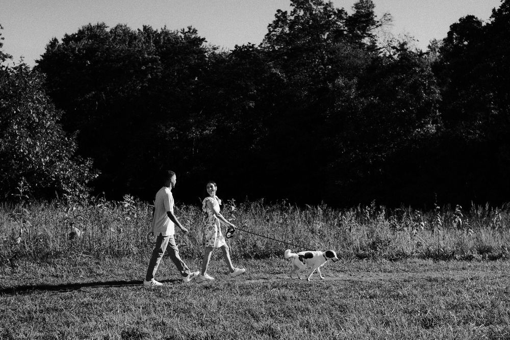 Black and white couple portrait in Manassas battlefield
